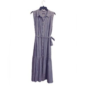 Tommy Hilfiger Navy Striped Maxi Dress